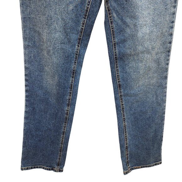 Tinseltown Womens Hi-Rise Straight Leg Denim Jeans 1/25 Medium Wash - Picture 7 of 10